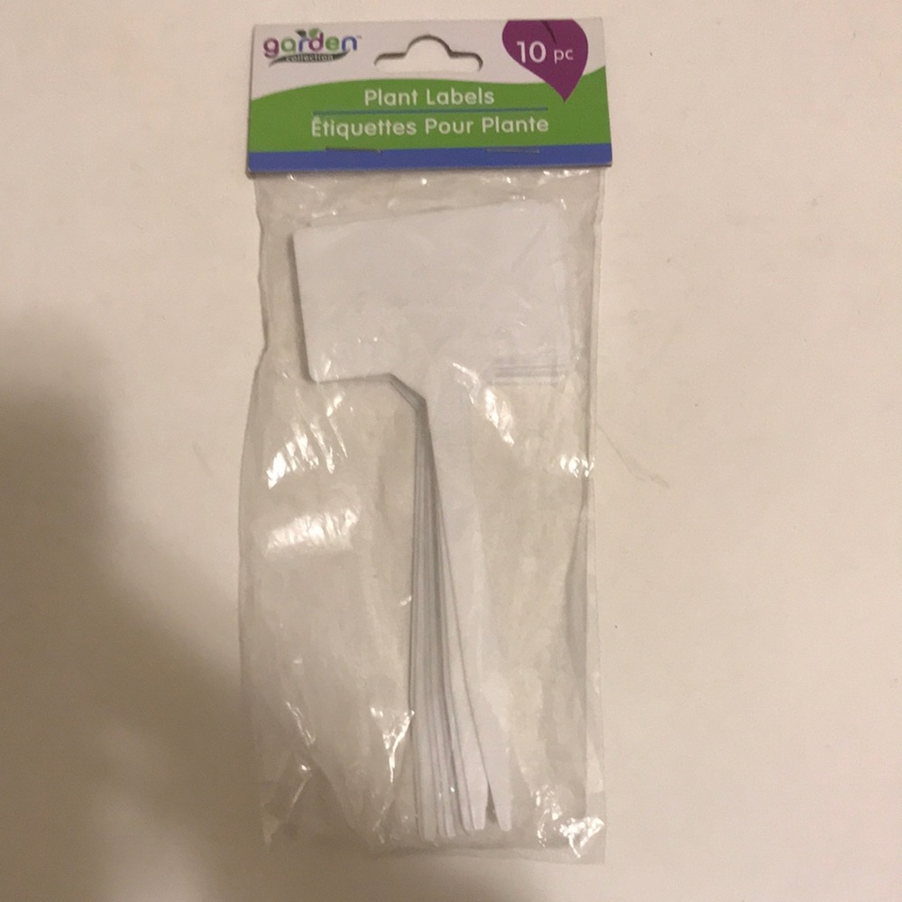 Garden Collection White Plant Labels - 10 Pack